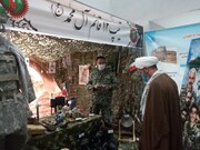 تصاویر/ حضور مدیر حوزه سمنان در نمایشگاه دستاوردهای دفاع مقدس