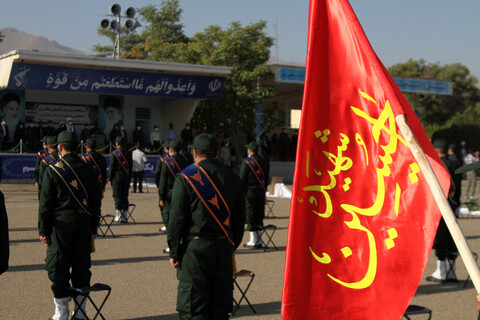 تصاویر/  صبحگاه مشترک یگان‌های نظامی و انتظامی مستقر در استان همدان