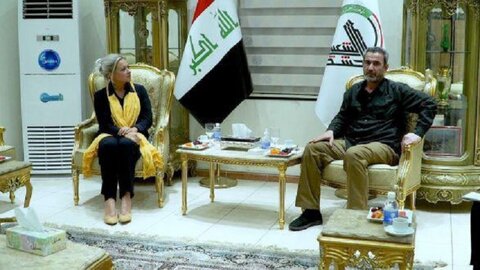 نماینده سازمان ملل متحد در عراق با رئیس ستاد حشد الشعبی دیدار کرد