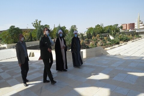 تصاویر/ بازدید رئیس عقیدتی سیاسی بنیاد حفظ آثار دفاع مقدس از موزه دفاع مقدس سمنان