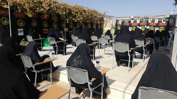 تصاویر/ مراسم عزاداری اربعین حسینی در مدرسه علمیه حضرت زینب(س)‌ یزد