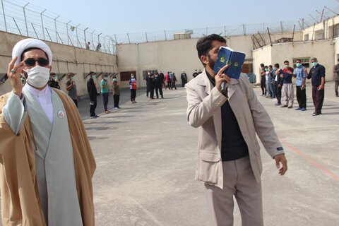 تصاویر/ فعالیت های موکب حوزه علمیه قزوین در زندان مرکزی این شهر