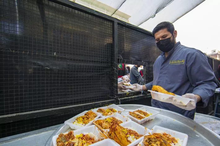 أكثر من (600) ألف وجبة طعام وفّرها مضيفُ العتبة العبّاسية المقدّسة لزائري الأربعين
