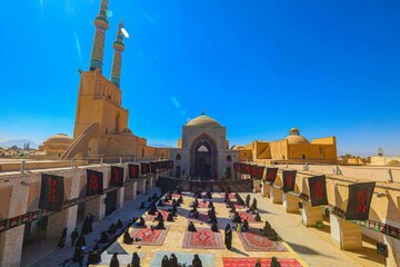 تصاویر/ مراسم عزاداری رحلت رسول اکرم(ص) و شهادت امام حسن مجتبی(ع) در یزد