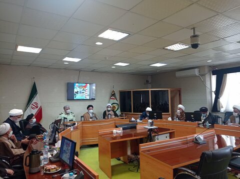 جلسه جامعه روحانیت شیراز در نیروی انتظامی
