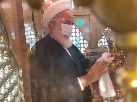 تصاویر/  غبارروی بارگاه مقدس امامزاده سلطان امیر احمد (ع) کاشان
