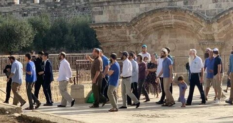 Dozens of dissenter Jewish settlers taint Al-Aqsa Mosque