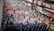ہزاروں بنگلہ دیشیوں کا مظاہرہ، فرانسیسی مصنوعات کے بائیکاٹ کا مطالبہ