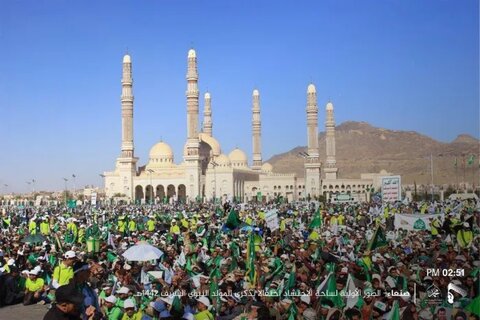 حضور میلیونی یمنی ها در جشن میلاد نبی مکرم اسلام حضرت محمد (ص)