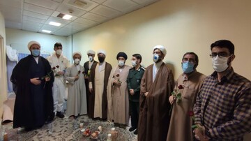 تقدیر معاون هماهنگ کننده سپاه قم از طلاب جهادی بیمارستان شهید بهشتی(ره)