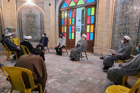 حضور رئیس دفتر مقام معظم رهبری در قم در مدرسه علمیه امام صادق(ع) کرمانشاه