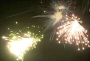 فیلم | نورافشانی آسمان قم در شب میلاد پیامبر مهر و رحمت