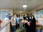 تقدیر از کادر درمان بیمارستان شهید بهشتی قم در روز میلاد پیامبر اکرم (ص) + فیلم و عکس