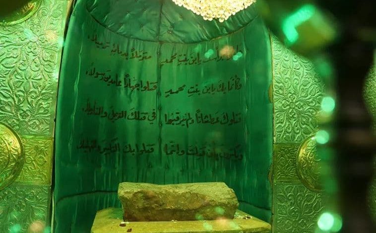 إعادة صخرة دماء الإمام الحسين (ع) إلى مدينة حلب