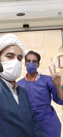 تصاویر/ کمک‌رسانی روحانیون جهادی در بیمارستان شهید صدوقی یزد