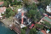 مسجد چوبی سوخته در استانبول مرمت می‌شود