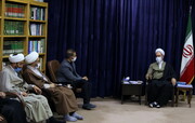 جمہوریہ آذربائیجان کے علماء وطلاب کی آیت اللہ اعرافی سے ملاقات