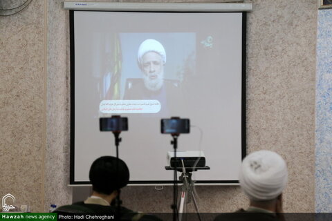 بالصور/ إقامة مؤتمر افتراضي تحت عنوان "ذلّ الاستسلام وخيانة الأهداف الإسلامية" بقم المقدسة