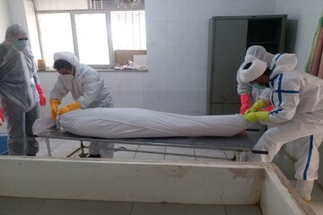 تصاویر/ تجهیز اموات کرونایی‌ توسط روحانیون جهادی سنقر و کلیایی