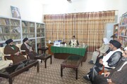 پاکستان کے معروف عالم دین علامہ شہنشاہ نقوی کی آیت اللہ حافظ سید ریاض حسین نجفی سے ملاقات