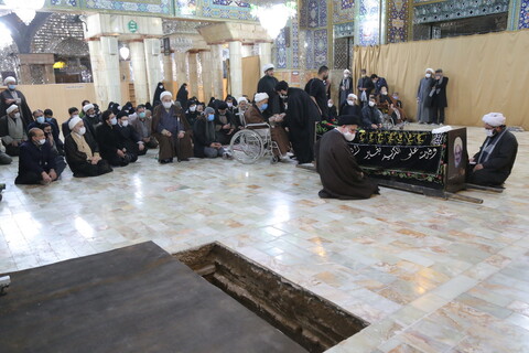 تصاویر / مراسم تشییع و تدفین پیکر مرحوم حجت الاسلام والمسلمین جعفر الهادی (خوشنویس)