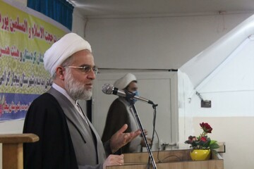 تصاویر/ حضور نماینده ولی فقیه در کردستان در مدرسه علمیه امام صادق (ع) بیجار