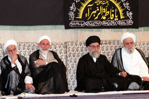 تصاویری از مرحوم آیت‌الله محمد یزدی در کنار رهبر معظم انقلاب