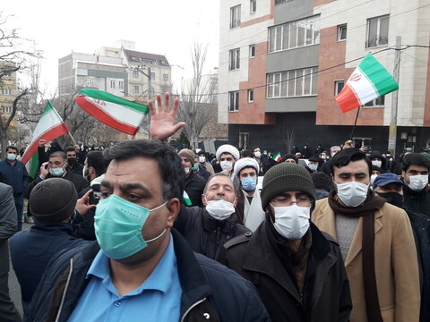 تصاویر / تجمع اعتراضی مردم تبریز در واکنش به اظهارات اردوغان