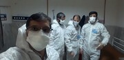 تصویر/ حضور روحانیون و طلاب جهادی کامیاران در بیمارستان «سینا»