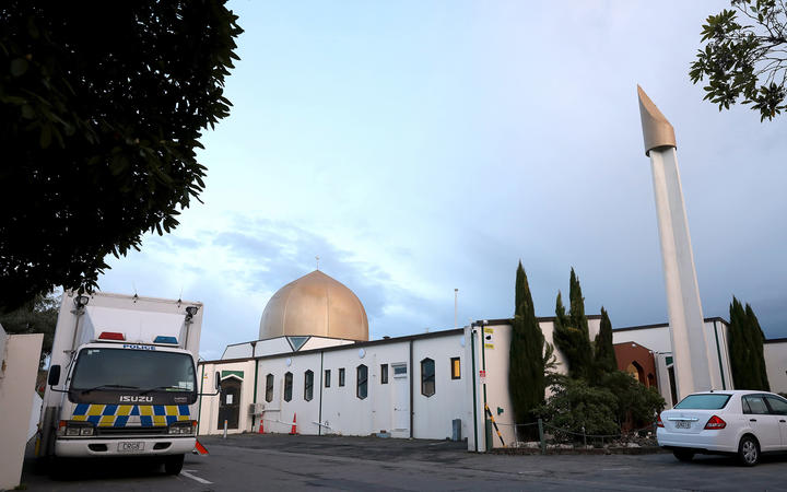 Man questioned over message left outside Christchurch mosque