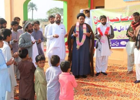 کوٹلہ حاجی شاہ میں نئی تعمیر شدہ مسجد صاحب الزمان کا افتتاح