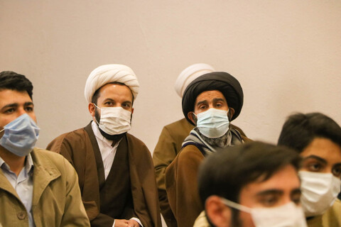 تصاویر/ مراسم تجلیل از طلاب جهادی حوزه علمیه اصفهان فعال در بیمارستان های کرونایی