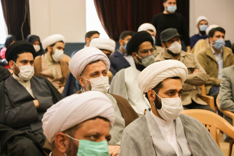 تصاویر/ مراسم تجلیل از طلاب جهادی حوزه علمیه اصفهان فعال در بیمارستان های کرونایی