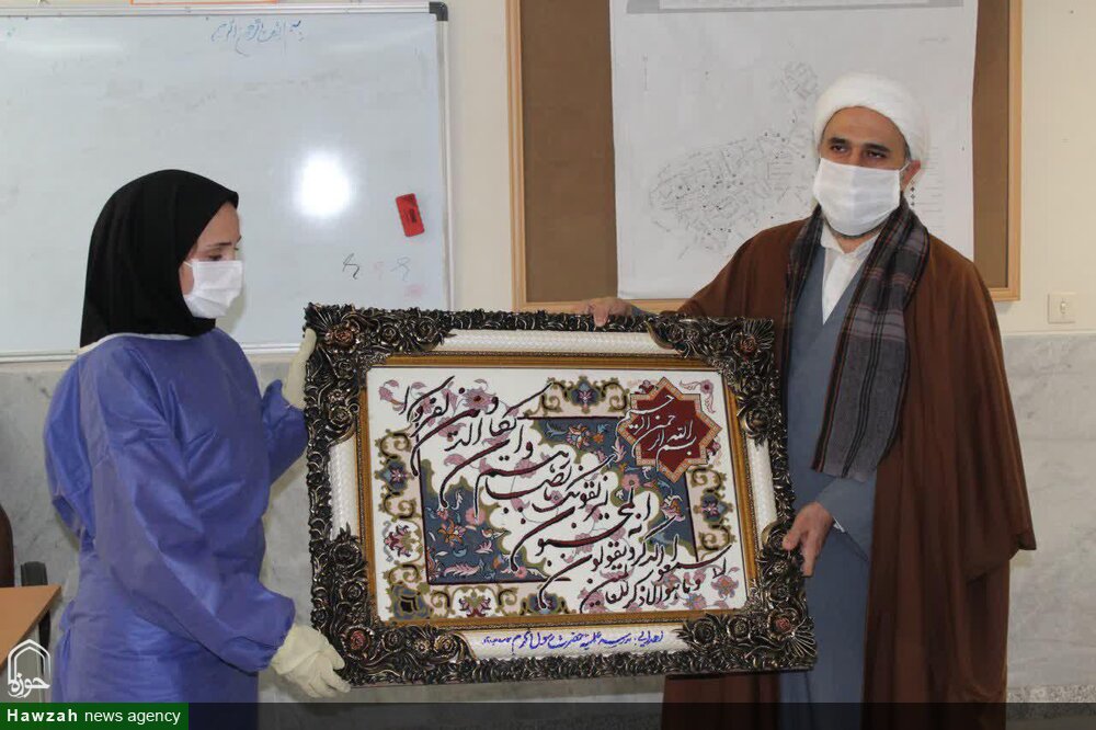 قدردانی مدیر و کادر مدرسه علمیه مریانج از مجاهدت‌های پرستاران