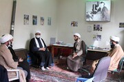 تصاویر/ خداقوت نماینده ولی فقیه در همدان به طلاب جهادی قرارگاه شهید مدنی