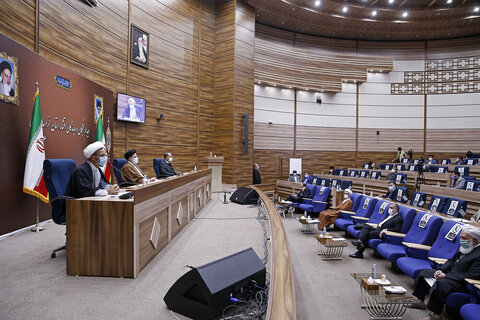 بالصور/ زيارة رئيس السلطة القضائية في إيران إلى محافظة خراسان الشمالية