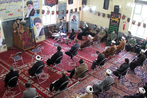 تصاویر / برگزاری مراسم یوم الله 9 دی در مدرسه علمیه آیت الله آخوند همدانی