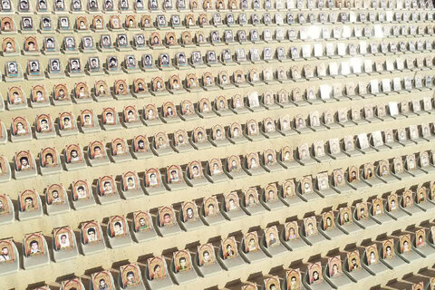 تصاویرهوایی رزمایش احسان یک میلیون بسته ارزاق در 9دی در یزد