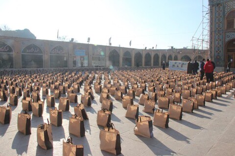 تصاویر/ توزیع 4500 بسته معیشتی در قزوین