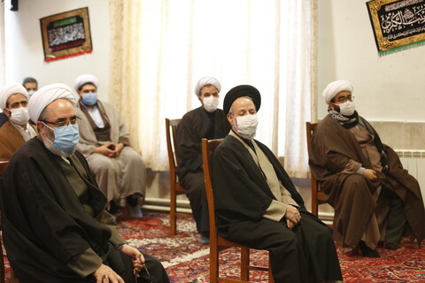 تصاویر / تجلیل طلاب جهادی فعال در بیمارستان های کرونایی تبریز