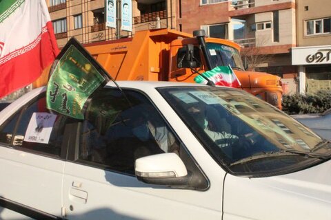تصاویر/کاروان حرکت خودرویی در شهر سنندج به مناسبت سالگرد شهادت سردار سلیمانی