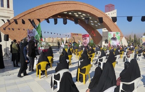 تصاویر/ مراسم وداع با پیکرهای شهدای گمنام در مرکز فرهنگی دفاع مقدس سمنان