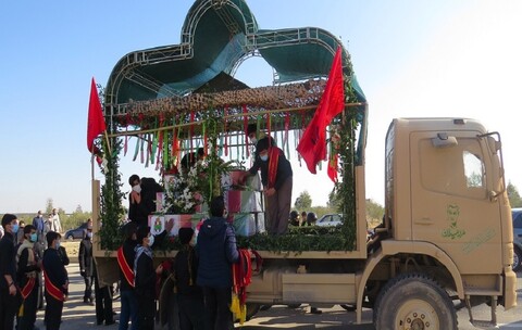 تصاویر/ مراسم تشییع ۶ شهید گمنام دوران دفاع مقدس در سمنان