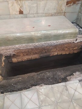 عکس/ محل تدفین آیت‌الله مصباح یزدی در کنار مزار آیت‌الله العظمی بهجت(ره)