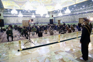 تصاویر/ مراسم بزرگداشت چهلمین روز شهادت شهید محسن فخری زاده در قم