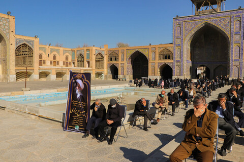 مراسم بزرگداشت آیت الله مصباح یزدی در مسجد سید اصفهان