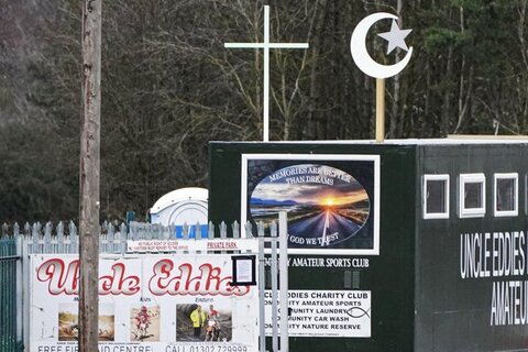 Colourful Doncaster businessman opens mosque and church at motorbike track