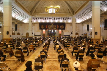 مراسم هفتم آیت‌الله مصباح یزدی در حرم حضرت معصومه(س) برگزار شد