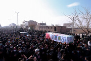 تصاویر / تشییع و تدفیبن شهید مدافع وطن در قزوین