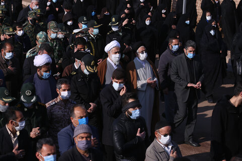 تصاویر / تشییع وتدفیبن شهید مدافع وطن در قزوین